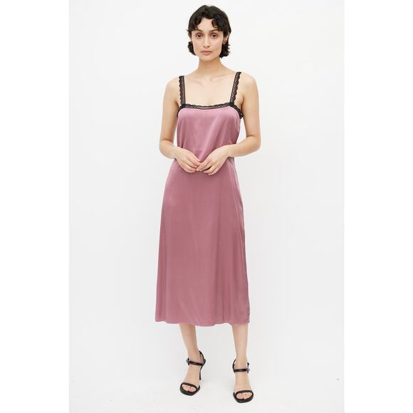 Reformation Dresses & Skirts - ❤️Reformation Lace Trim Silk Midi Dress❤️